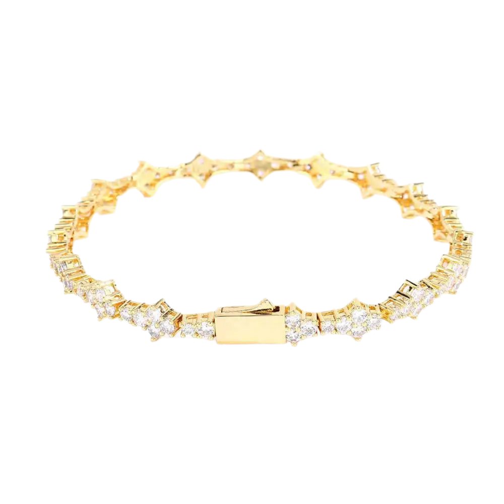 PULSERA "BRILLO ANGULAR"