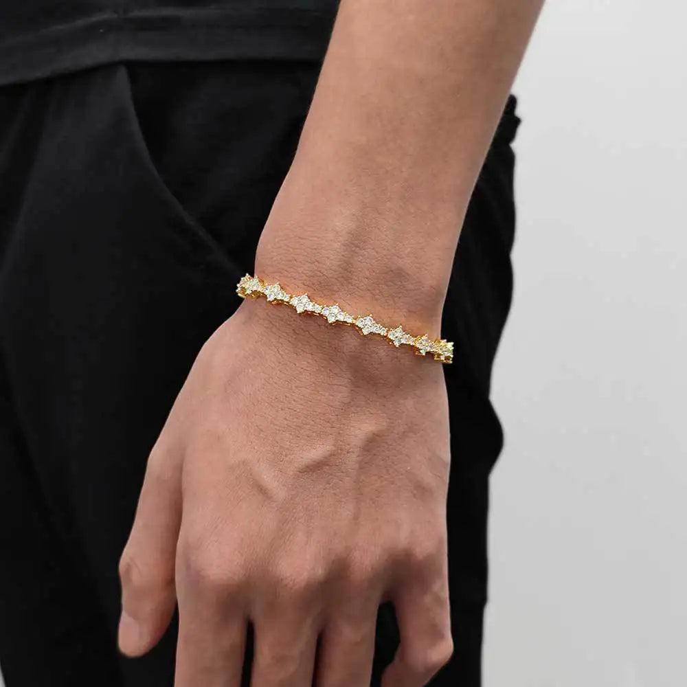 PULSERA "BRILLO ANGULAR"
