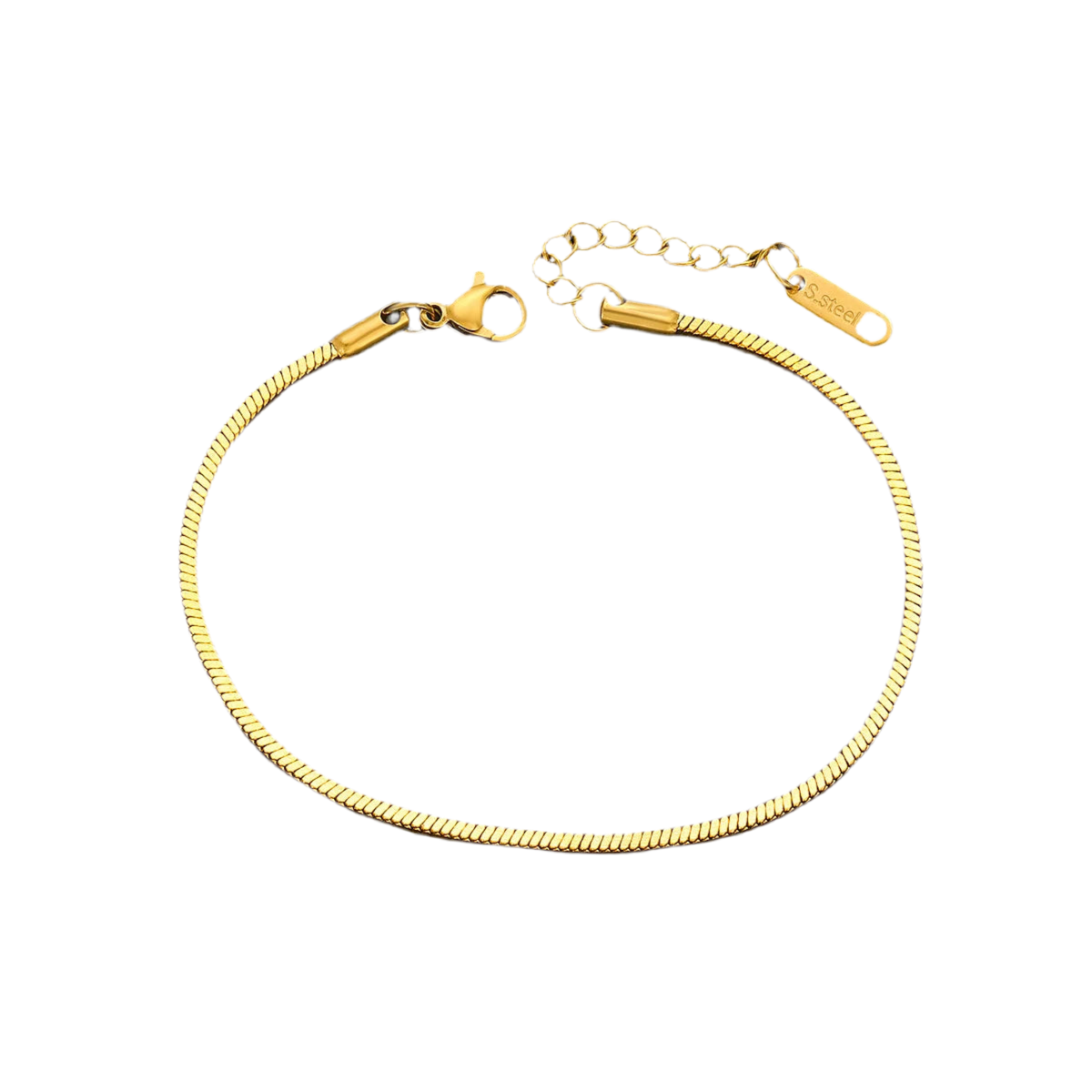 PULSERA CADENA DE SERPIENTE-ACABADO EN ORO
