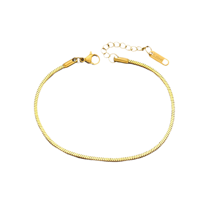 PULSERA CADENA DE SERPIENTE-ACABADO EN ORO
