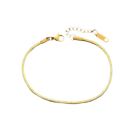 PULSERA CADENA DE SERPIENTE-ACABADO EN ORO