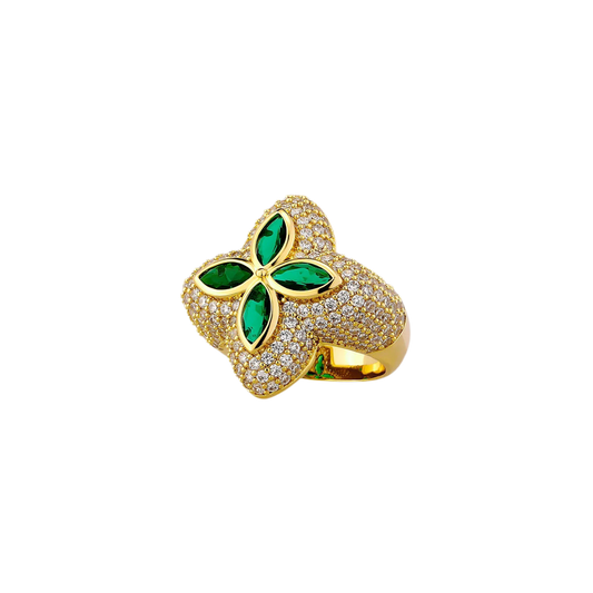 ANILLO "CRUZ ESMERALDA"