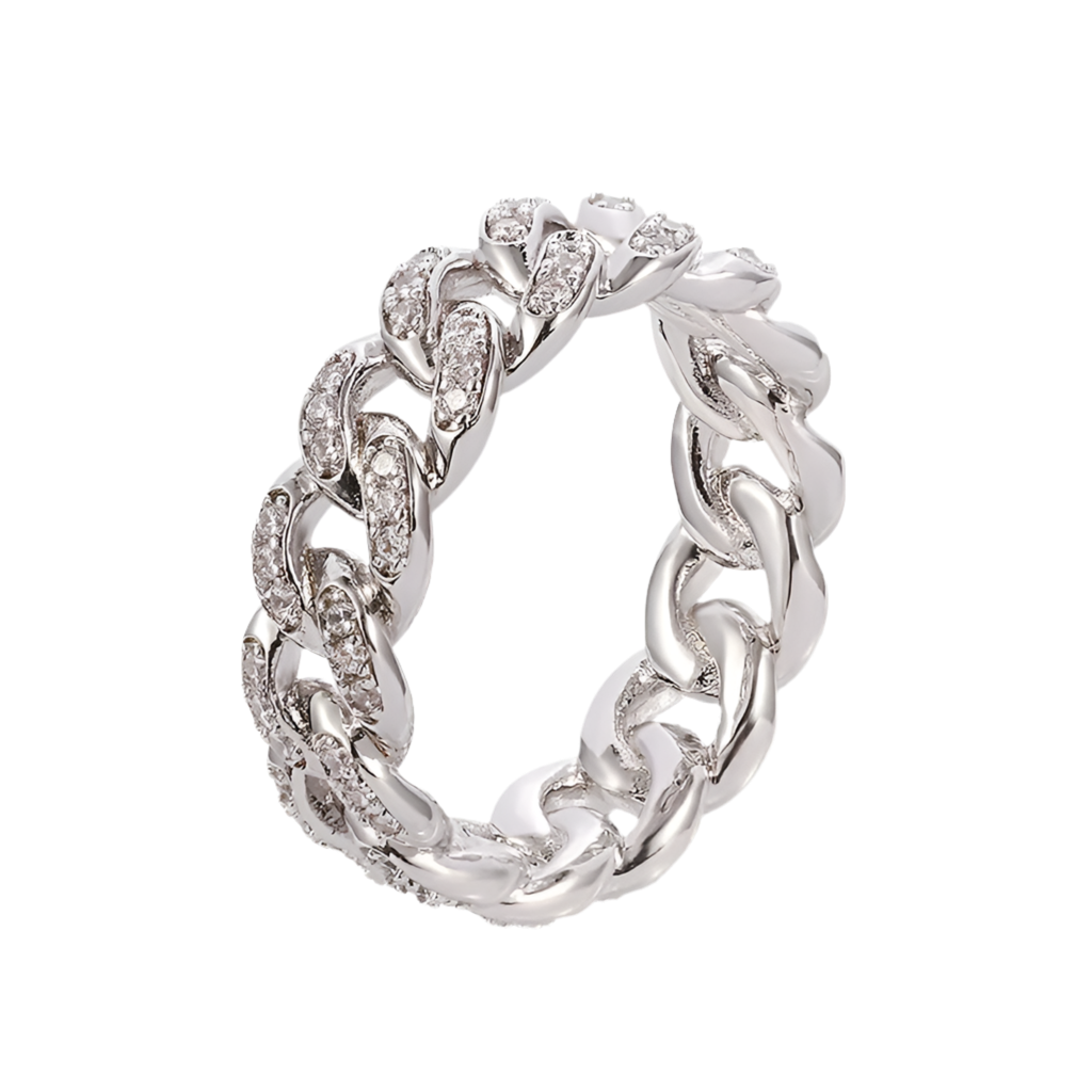 ANILLO CADENA "ICED OUT"