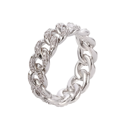 ANILLO CADENA "ICED OUT"