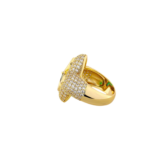 ANILLO "CRUZ ESMERALDA"