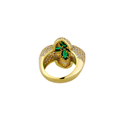 ANILLO "CRUZ ESMERALDA"