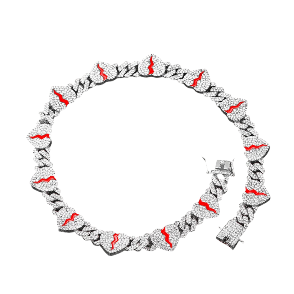PULSERA CUBANA "CORAZON ROTO"