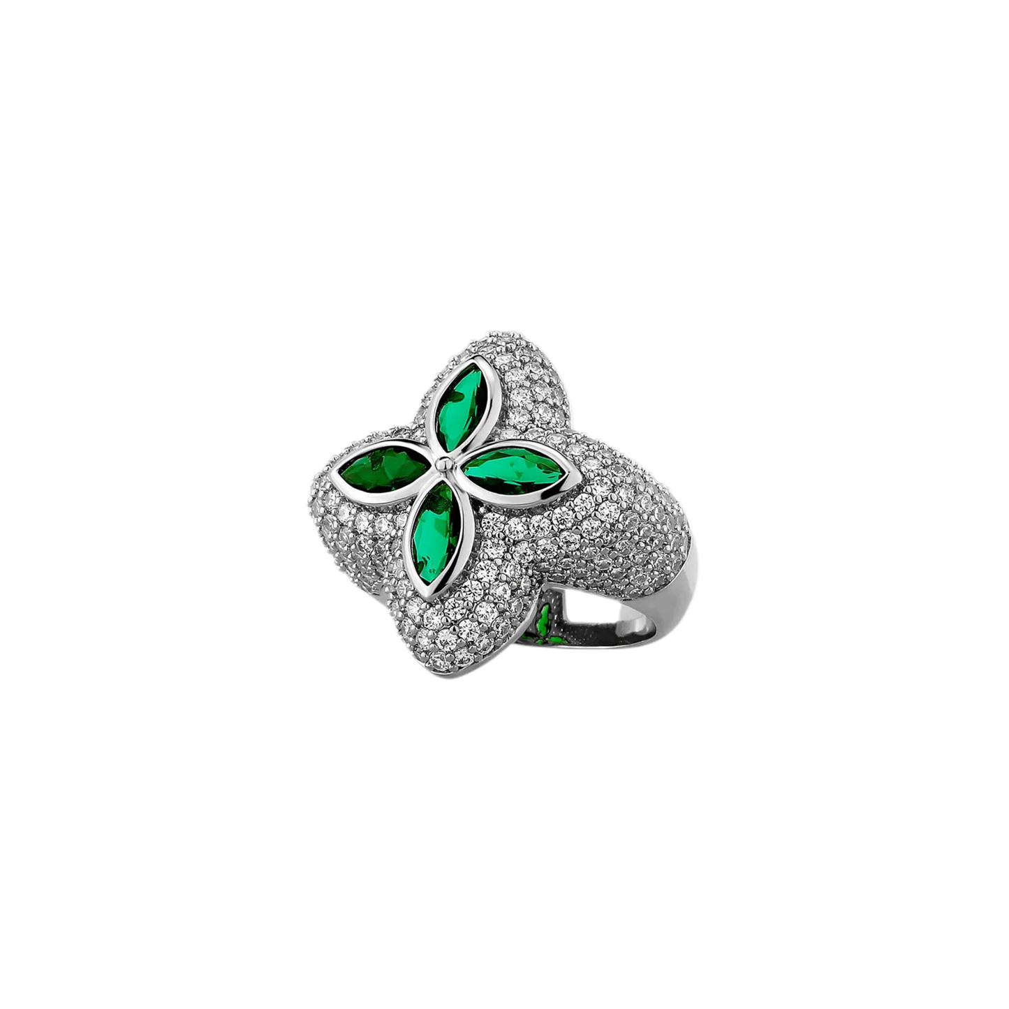 ANILLO "CRUZ ESMERALDA"