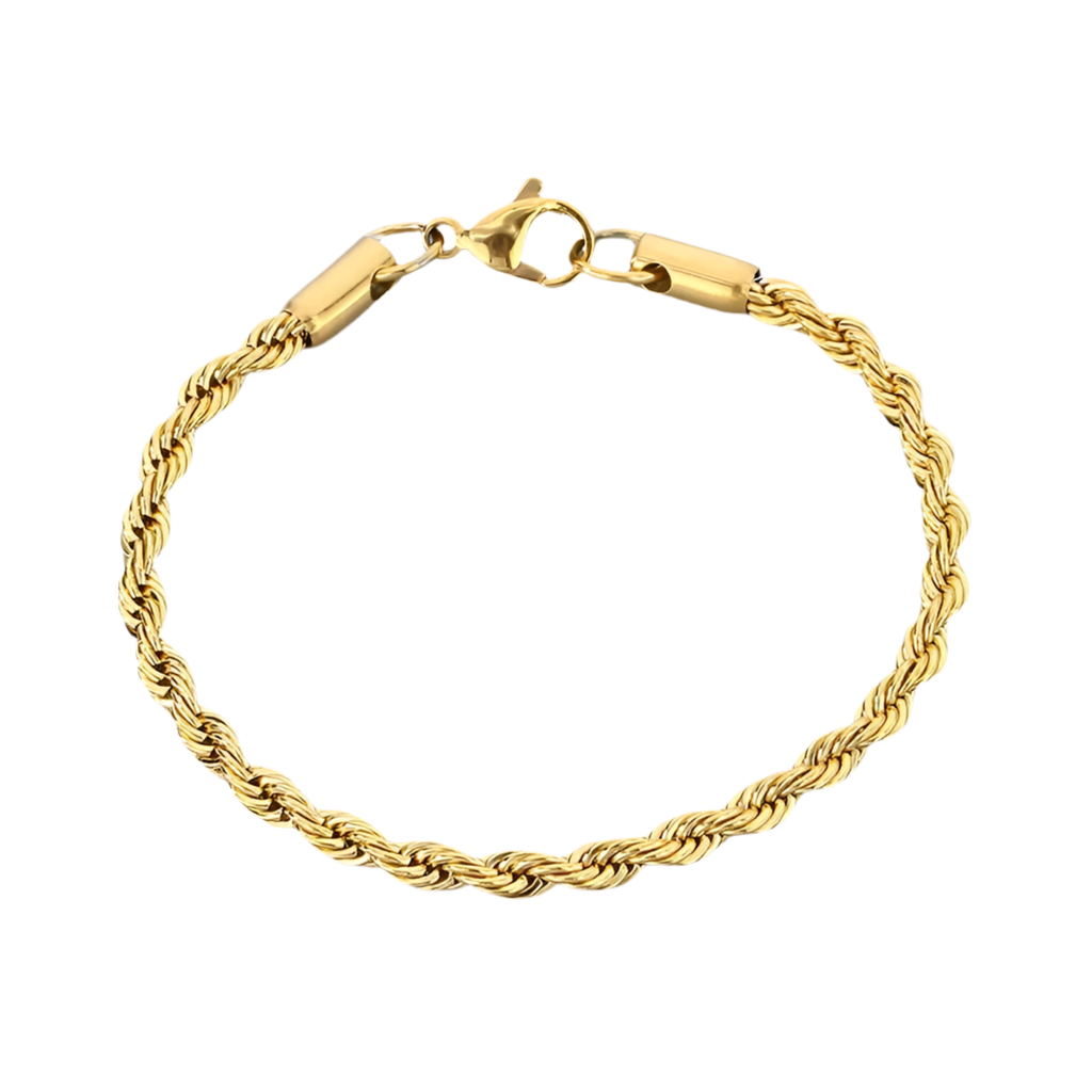 PULSERA"GOLDEN TWIST"- PLATA Y ORO