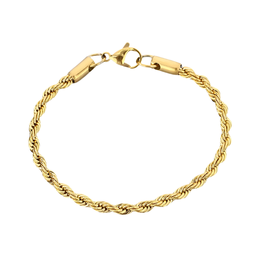 PULSERA"GOLDEN TWIST"- PLATA Y ORO