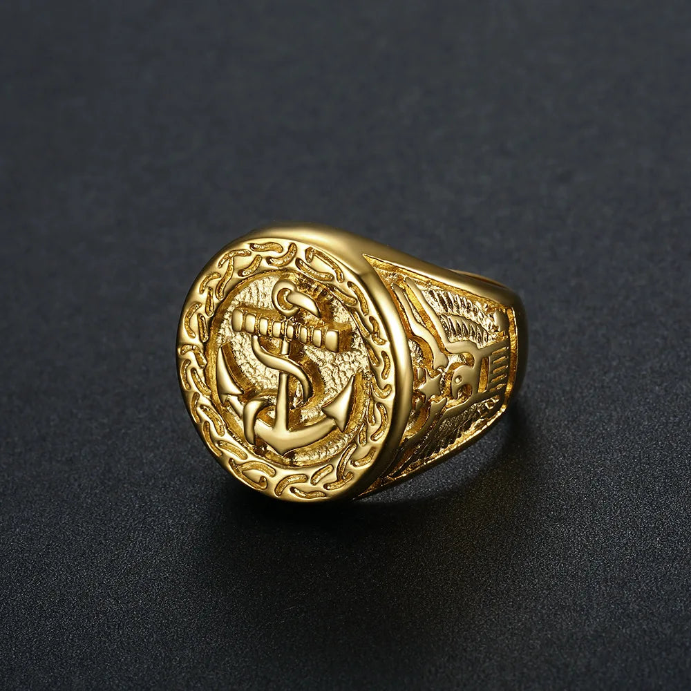 ANILLO SELLO "ANCLA DE HONOR"