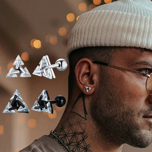 PENDIENTES"TRIANGULO DE ORO"