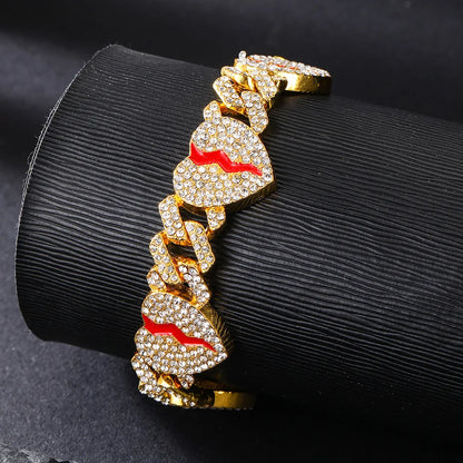 PULSERA CUBANA "CORAZON ROTO"