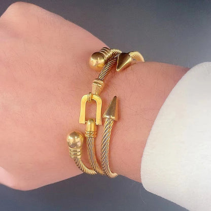 PULSERA "TWIN SPIKES"