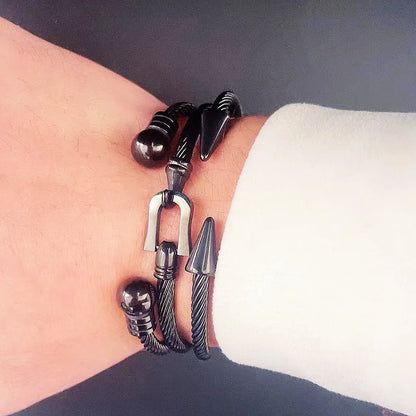 PULSERA "TWIN SPIKES"